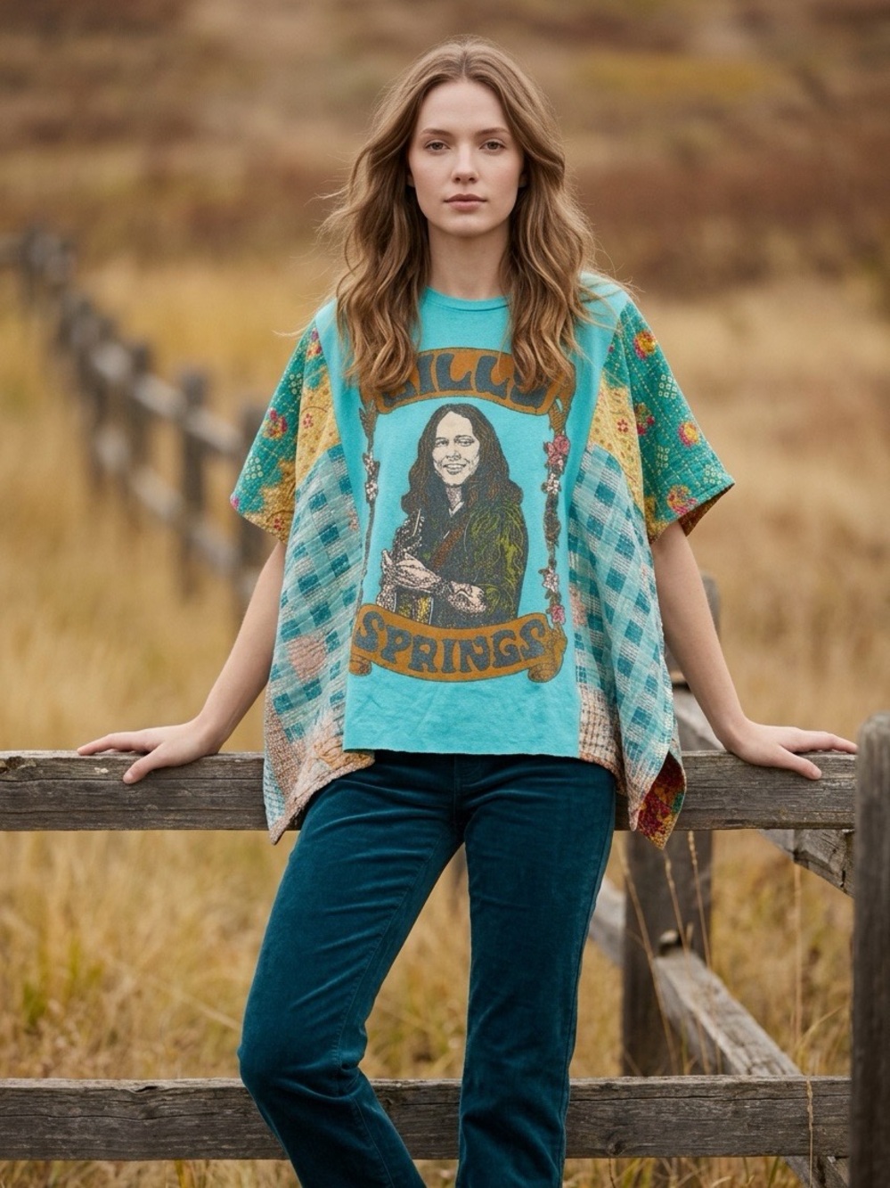 Handcrafted Upcycled Billy Strings Kantha Tunic NWT One Size